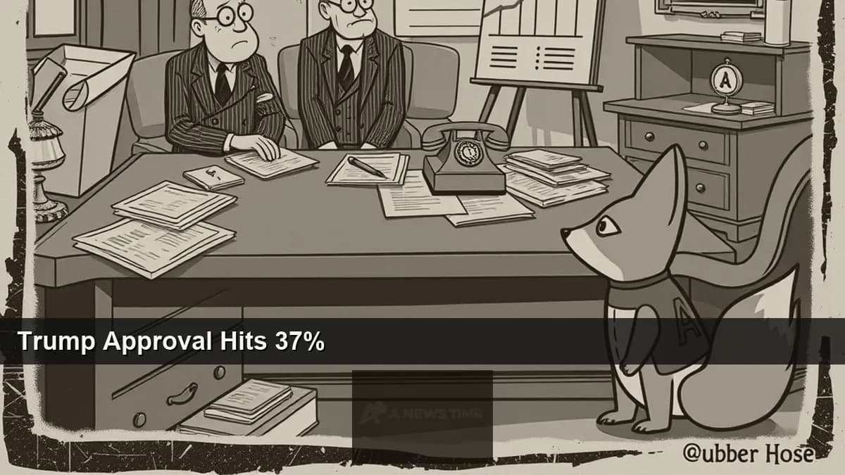 Polling crosstab charts on a laptop screen showing Trump's April 2026 approval drop driven by Iran war and inflation disapproval