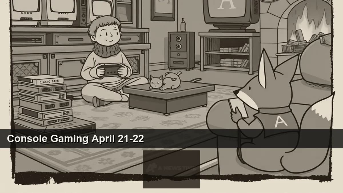 Nintendo Switch 2 console alongside Splatoon Raiders key art and Overwatch 2 characters on screen