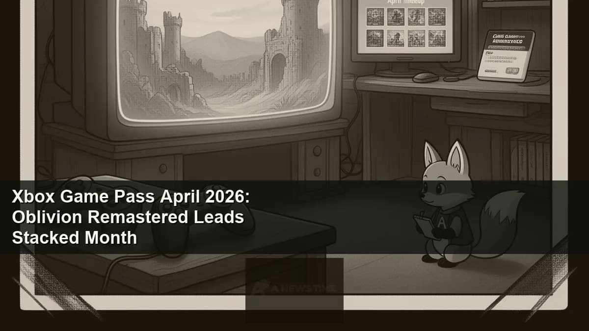 Elder Scrolls Oblivion Remastered character walking through Cyrodiil with Xbox Game Pass logo overlay