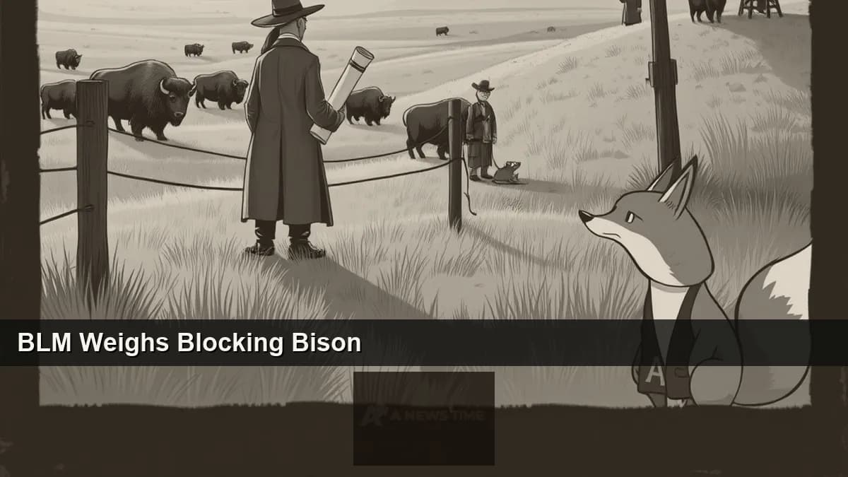 American bison grazing on north-central Montana shortgrass prairie on land where federal grazing permits are now under review by the Bureau of Land Management