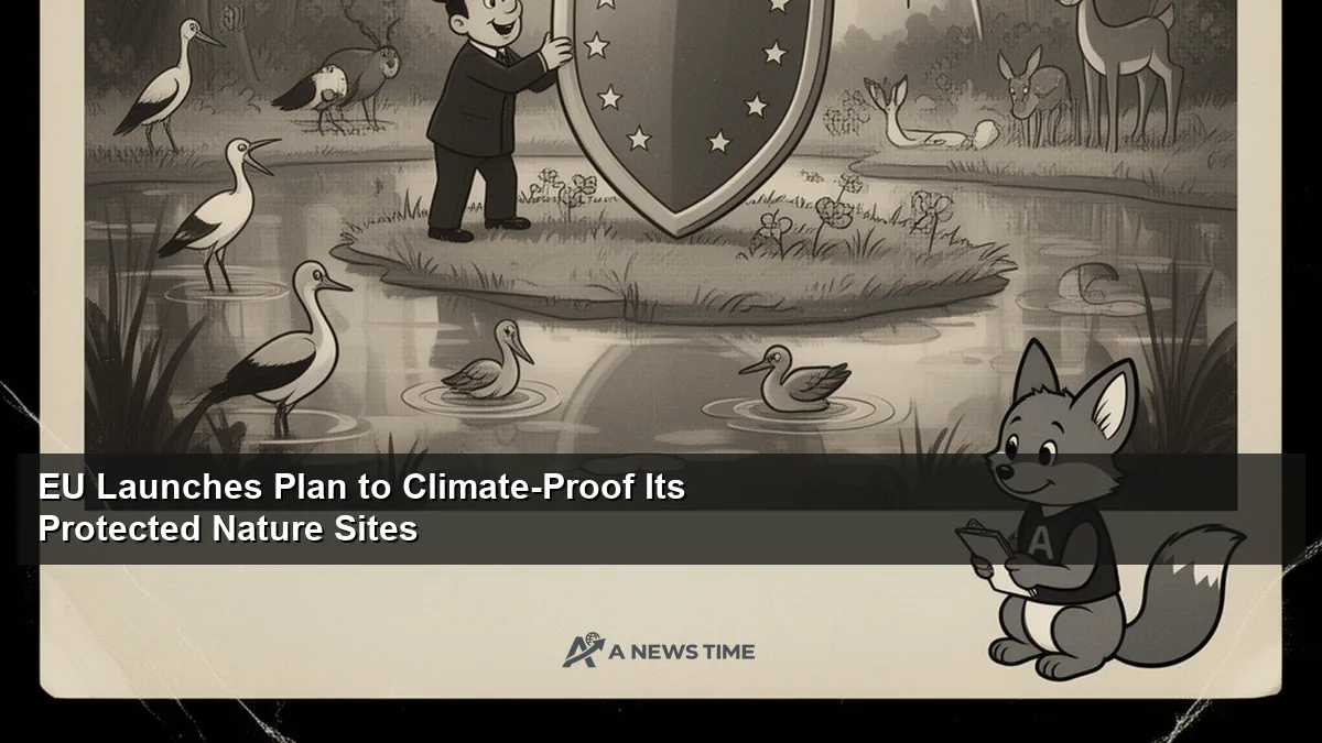 European protected wetland nature reserve with diverse wildlife and vegetation