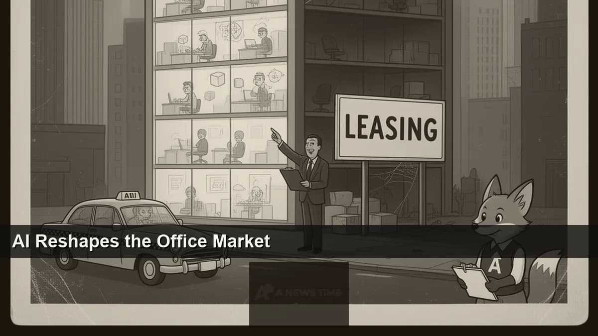 Aerial view of San Francisco office towers at the heart of the AI leasing boom reshaping commercial real estate