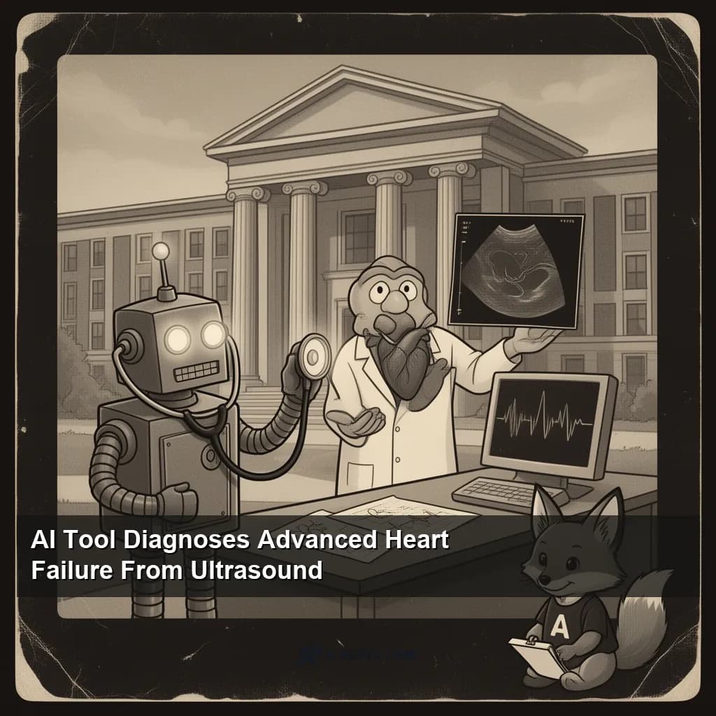 Echocardiographic image used to train machine learning model for heart failure diagnosis
