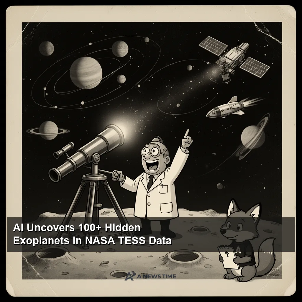 Artist impression of exoplanet orbiting close to its host star discovered by AI