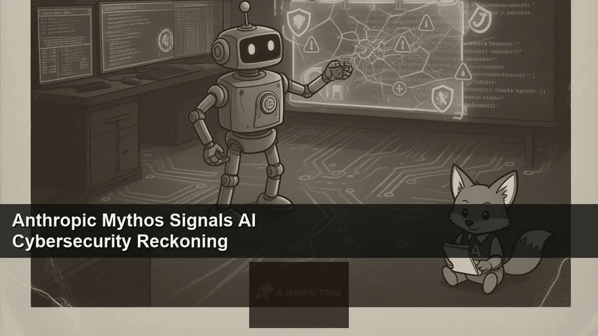 Anthropic Claude Mythos AI model interface showing cybersecurity threat detection and defense analysis