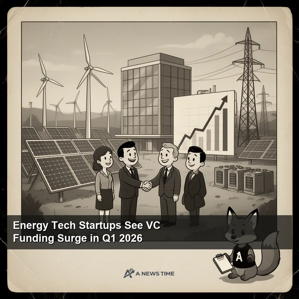 Solar panel array representing energy tech startups receiving surge in venture funding