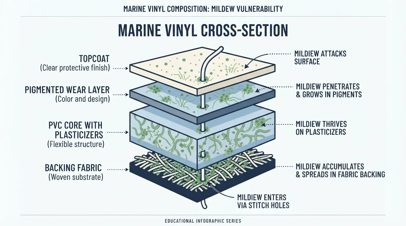 How to Remove Mildew From Vinyl Boat Seats
