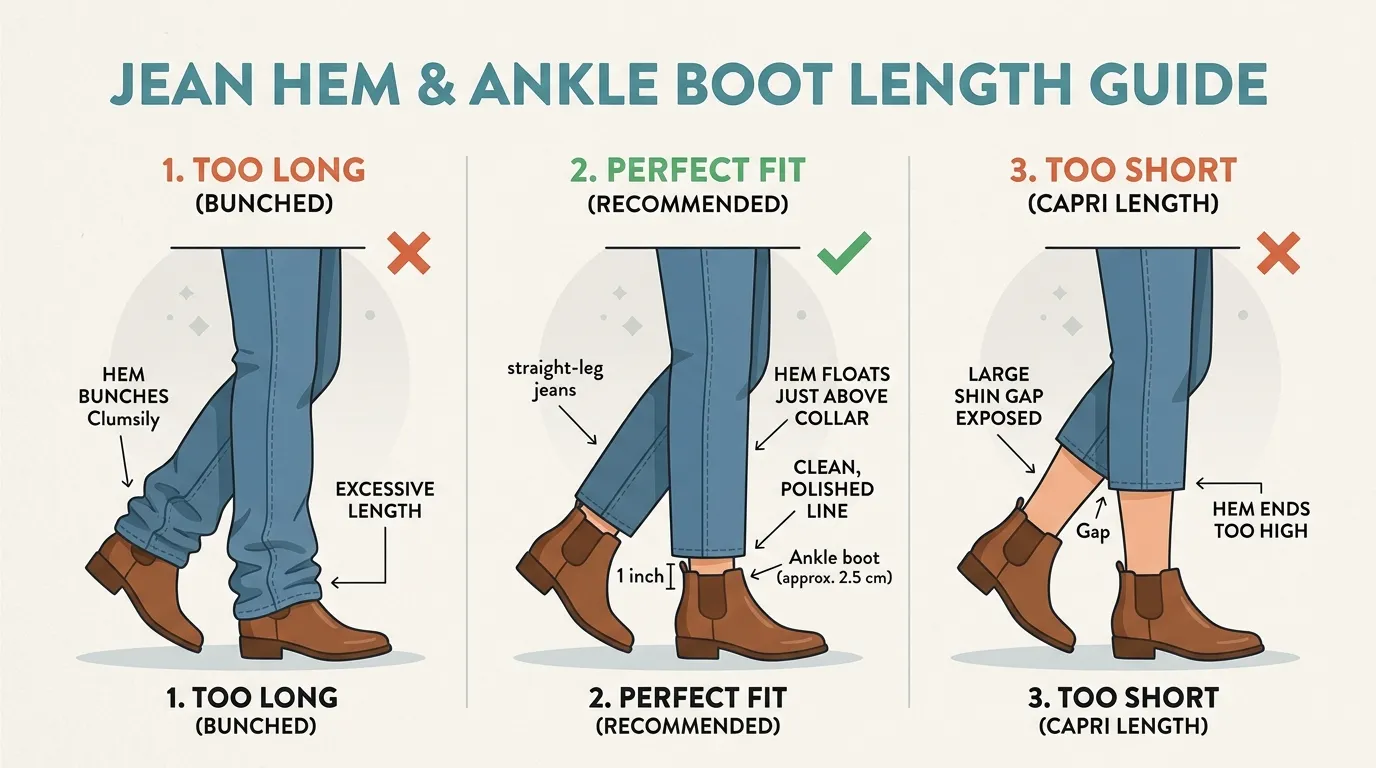 How to Style Ankle Boots With Straight-Leg Jeans